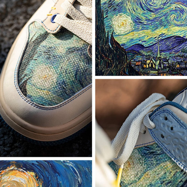 Van Goghin inspiroimat Starry Night -jalkineet